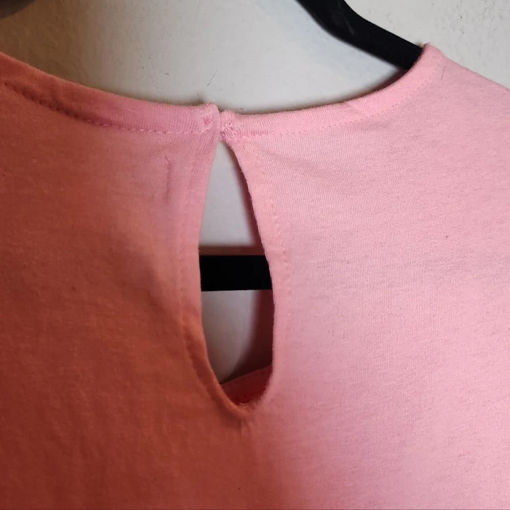 NWT Inner Circle 100% Cotton Pink Smocked Eyelet Sleeveless Top Size XL - Picture 12 of 15